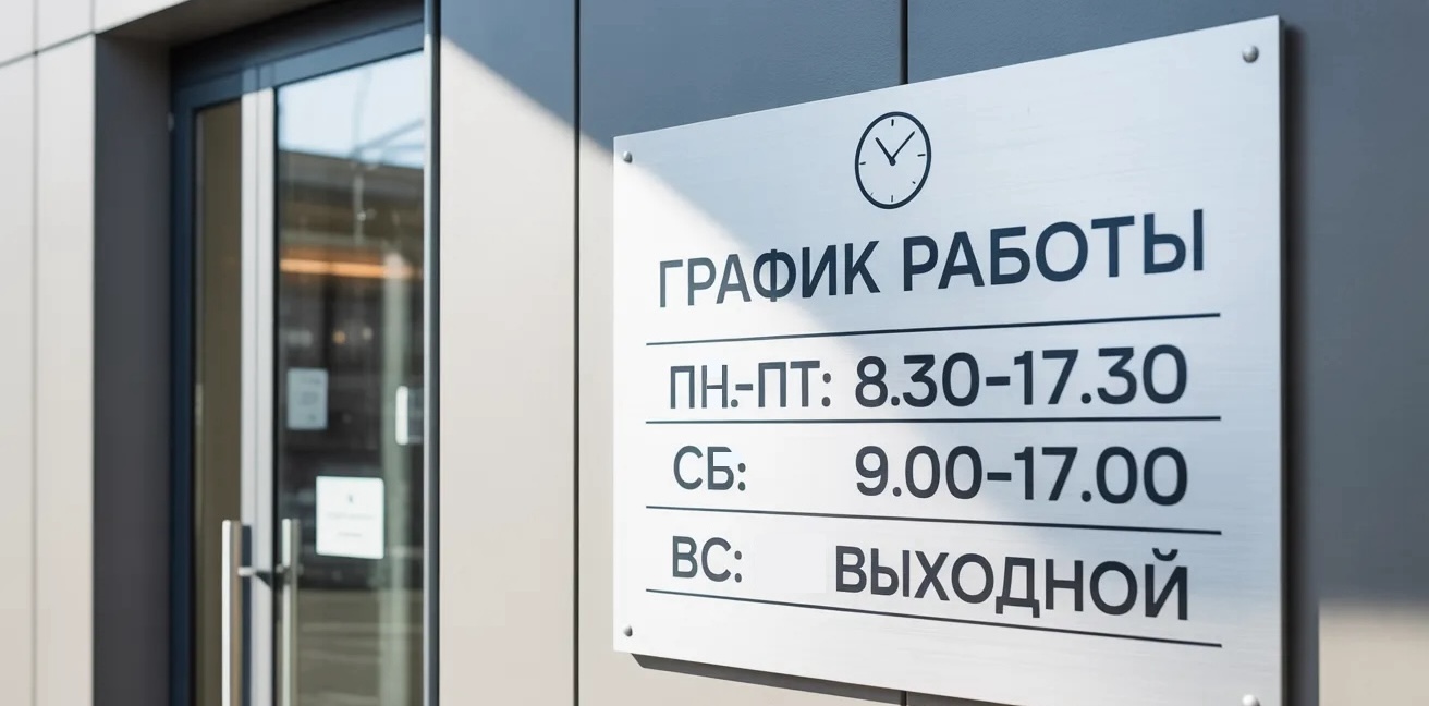 Новый график работы